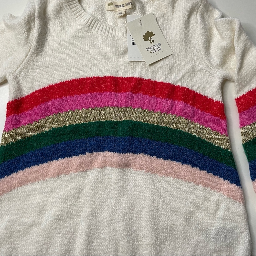 NWT Tucker + Tate Rainbow Sweater S5 #0039 - Picture 2 of 6